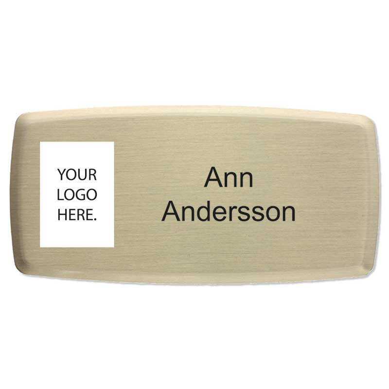 Name badge Classic Semi oval